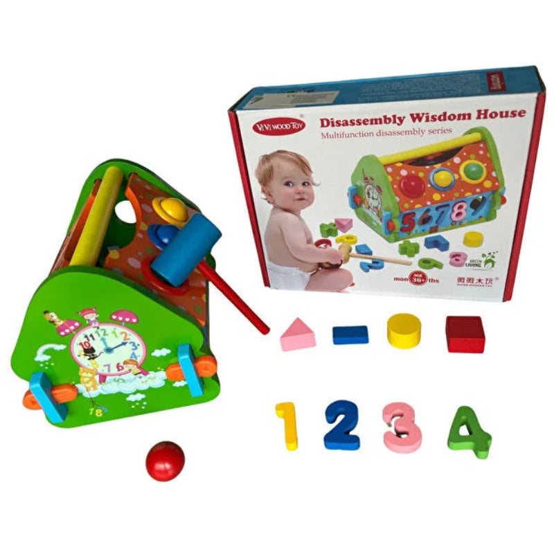 Casa Formelor si a Numerelor – Joc Educational si Interactiv din Lemn pentru Copii