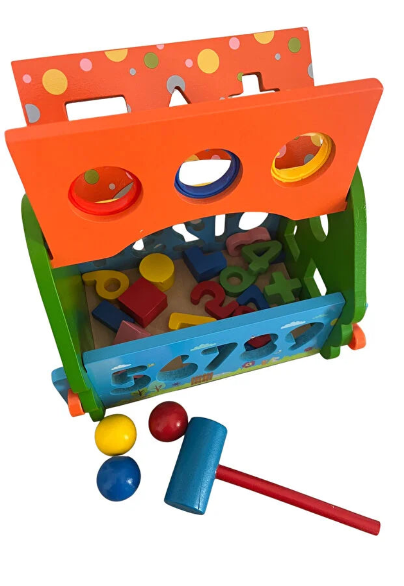 Casa Formelor si a Numerelor – Joc Educational si Interactiv din Lemn pentru Copii