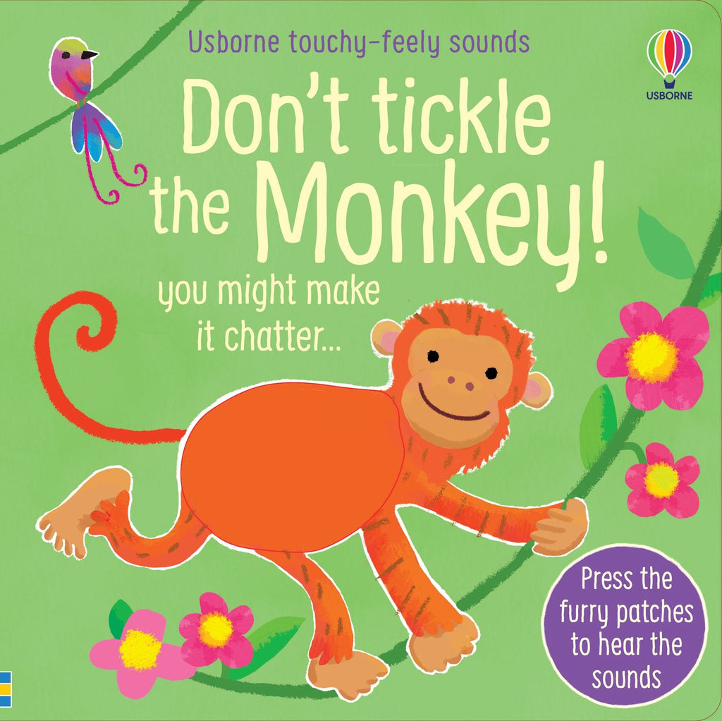 Carte interactiva cu sunete Don't Tickle the Monkey, Usborne, +6 luni