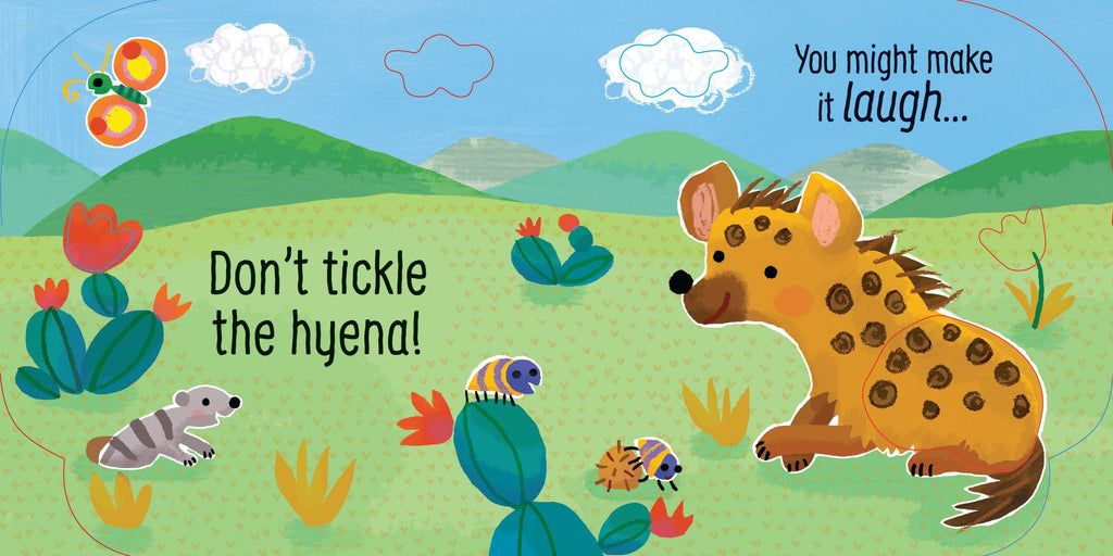 Carte interactiva cu sunete Don't Tickle the Monkey, Usborne, +6 luni