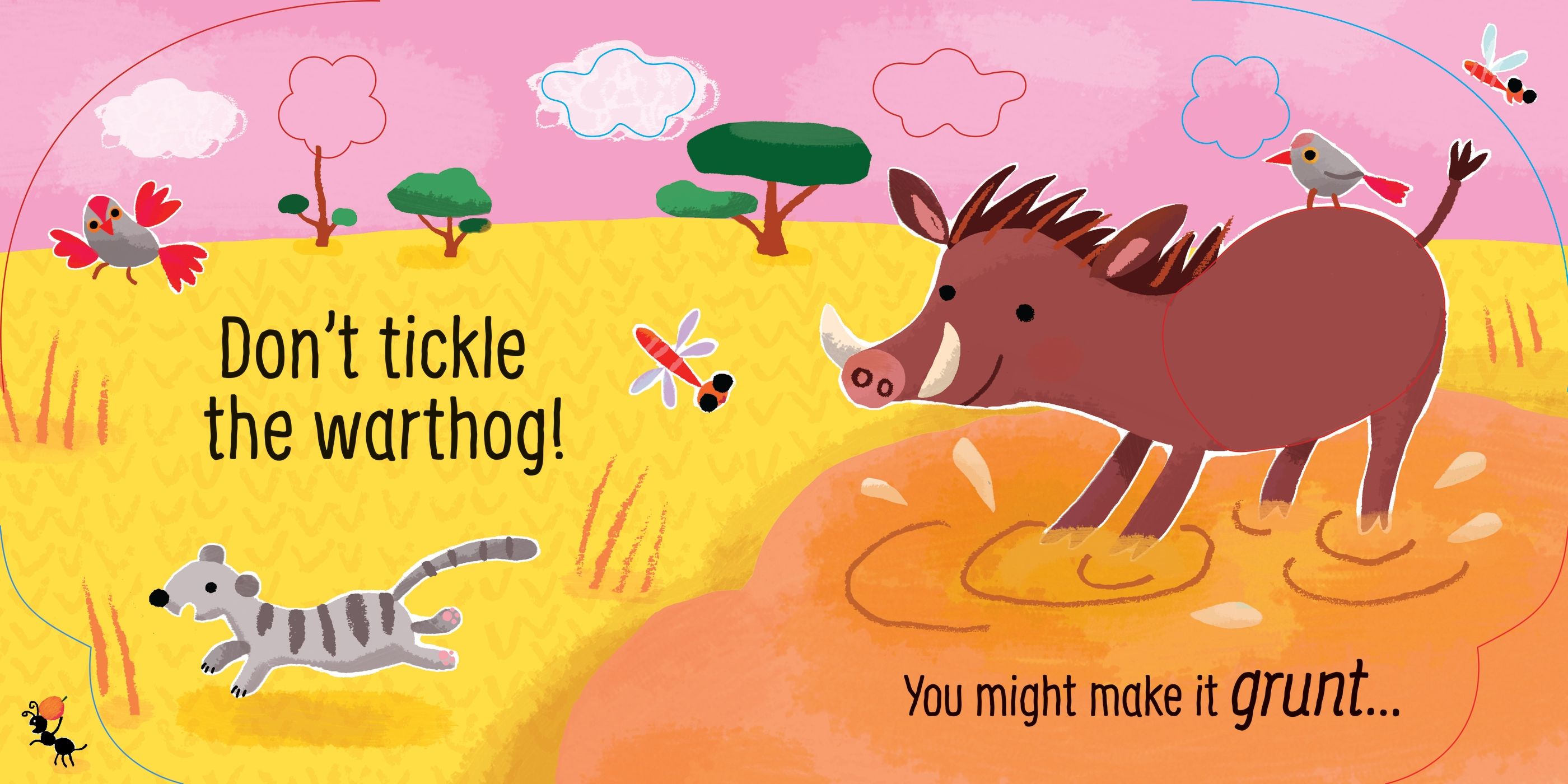 Carte interactiva cu sunete Don't Tickle the Monkey, Usborne, +6 luni