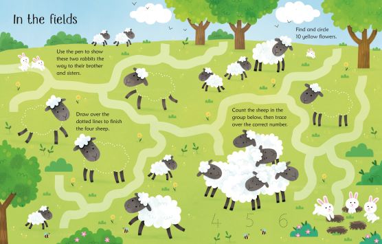 Carte Scrie si sterge Activitati de Paste, Wipe-Clean Easter Activities, Usborne, +3 ani