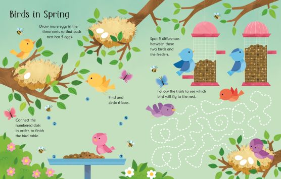 Carte Scrie si sterge Activitati de Paste, Wipe-Clean Easter Activities, Usborne, +3 ani