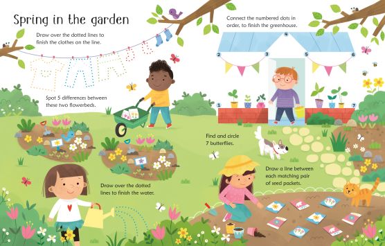 Carte Scrie si sterge Activitati de Paste, Wipe-Clean Easter Activities, Usborne, +3 ani