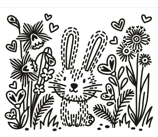 Carte de pictat cu apa First Magic Painting I Love You Bunny, Usborne, +3 ani