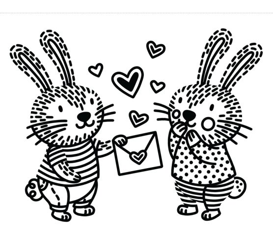 Carte de pictat cu apa First Magic Painting I Love You Bunny, Usborne, +3 ani
