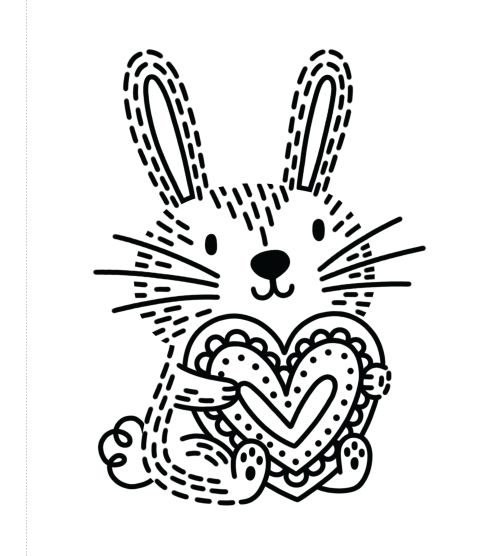 Carte de pictat cu apa First Magic Painting I Love You Bunny, Usborne, +3 ani