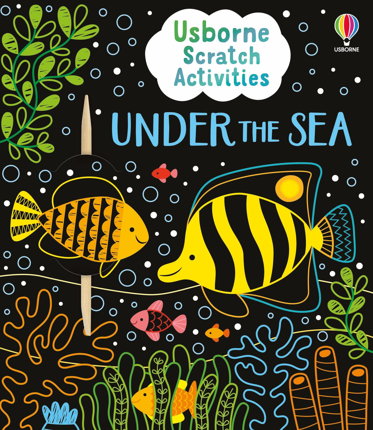 Carte de activitati Lumea Marina Scratch Activities Under the Sea, Usborne, +6 ani