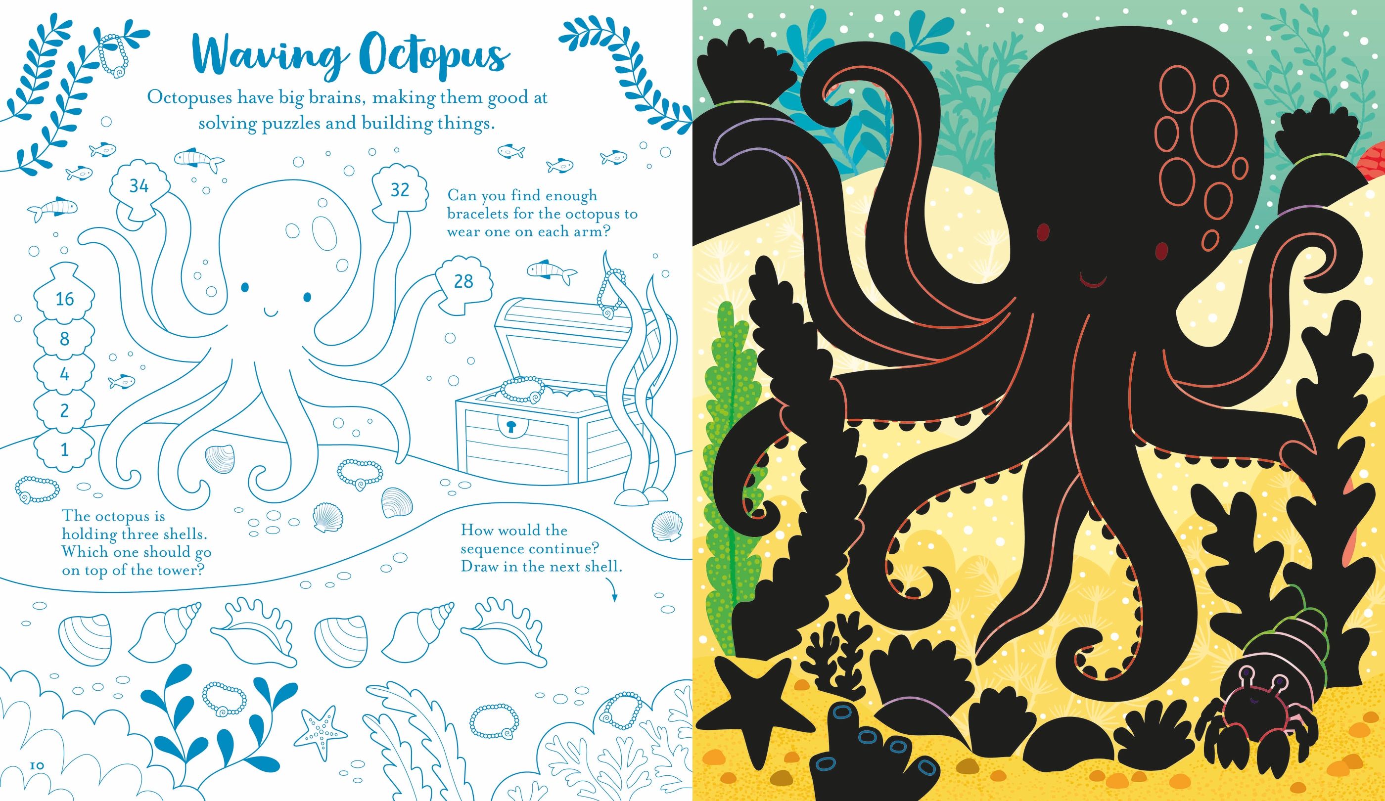 Carte de activitati Lumea Marina Scratch Activities Under the Sea, Usborne, +6 ani