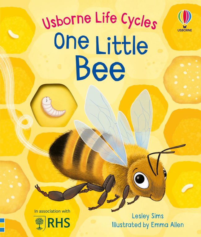 Carte cu decupaje One Little Bee, Life Cycles, Usborne, +2 ani