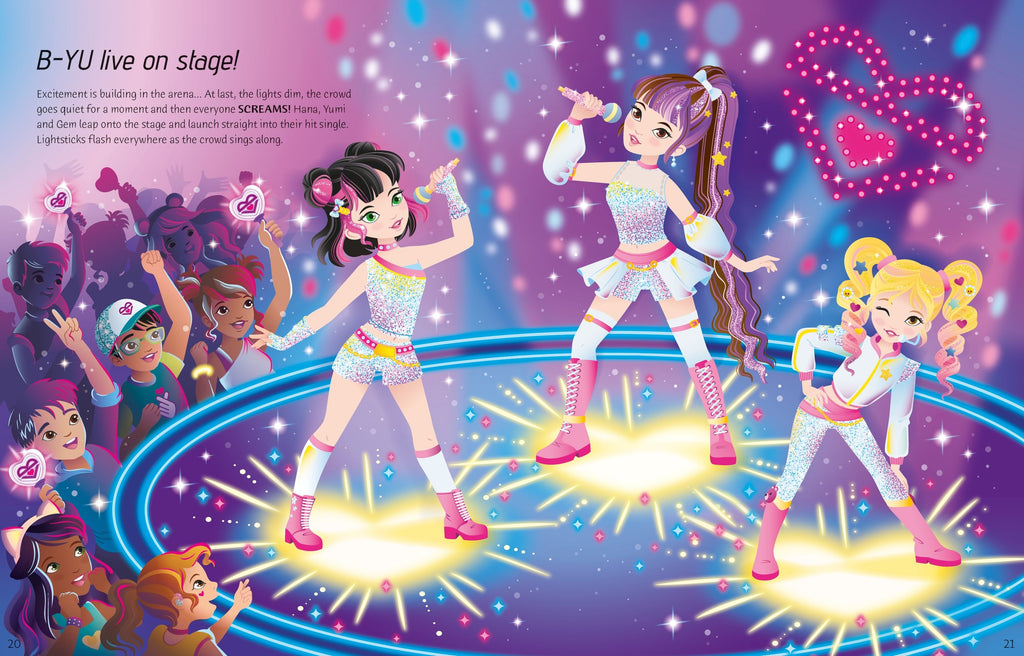 Carte cu stickere Sticker Dolly Dressing K-Pop, Usborne, +5 ani