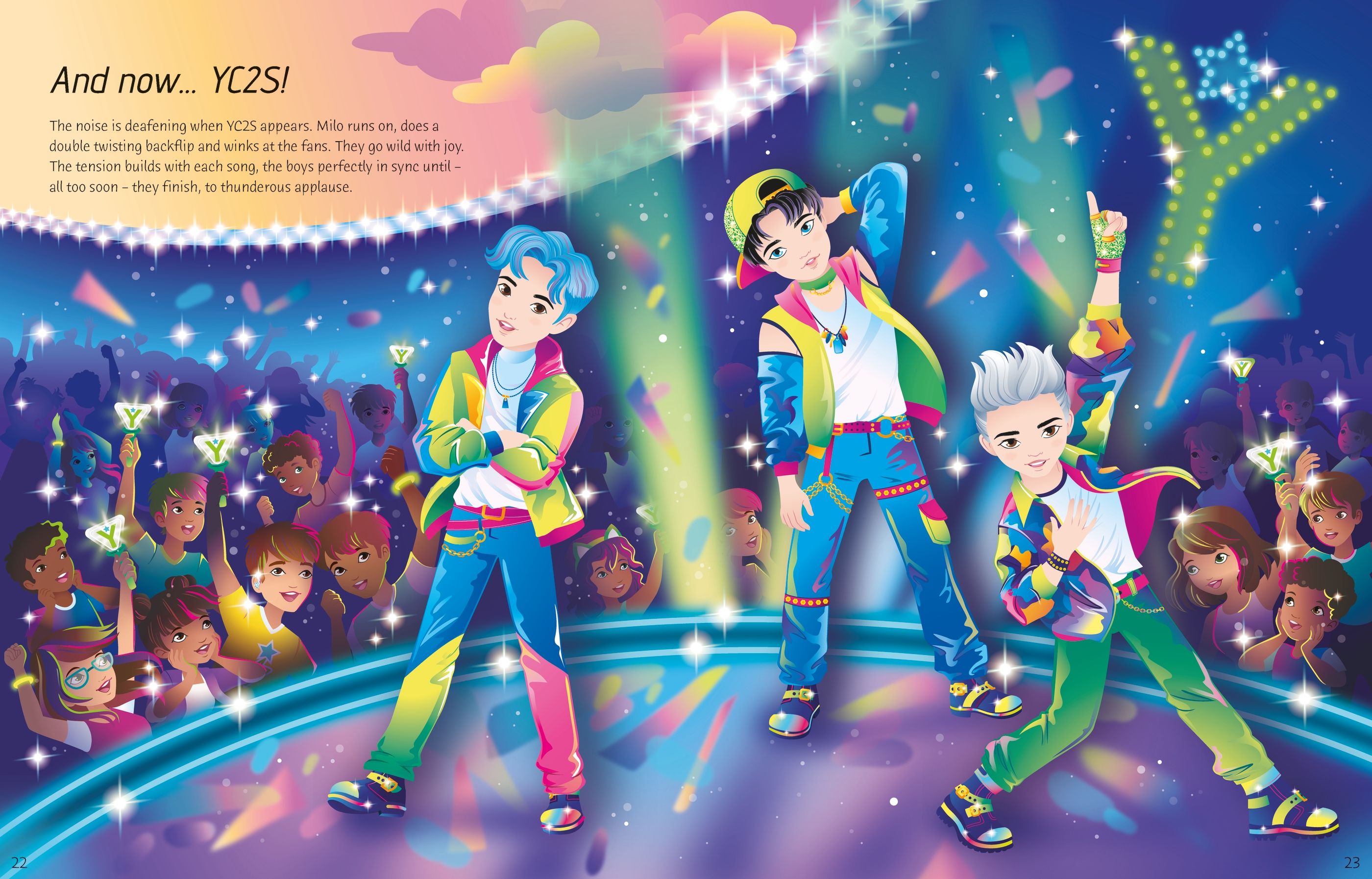 Carte cu stickere Sticker Dolly Dressing K-Pop, Usborne, +5 ani