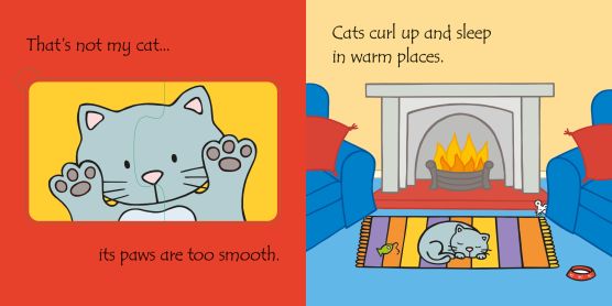Carte senzoriala cu puzzle That's not my... jigsaw book Pets, Usborne, +2 ani