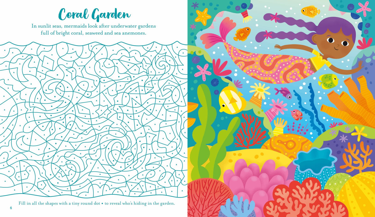 Carte de activitati cu Sirene Scratch Activities Mermaids, Usborne, +6 ani