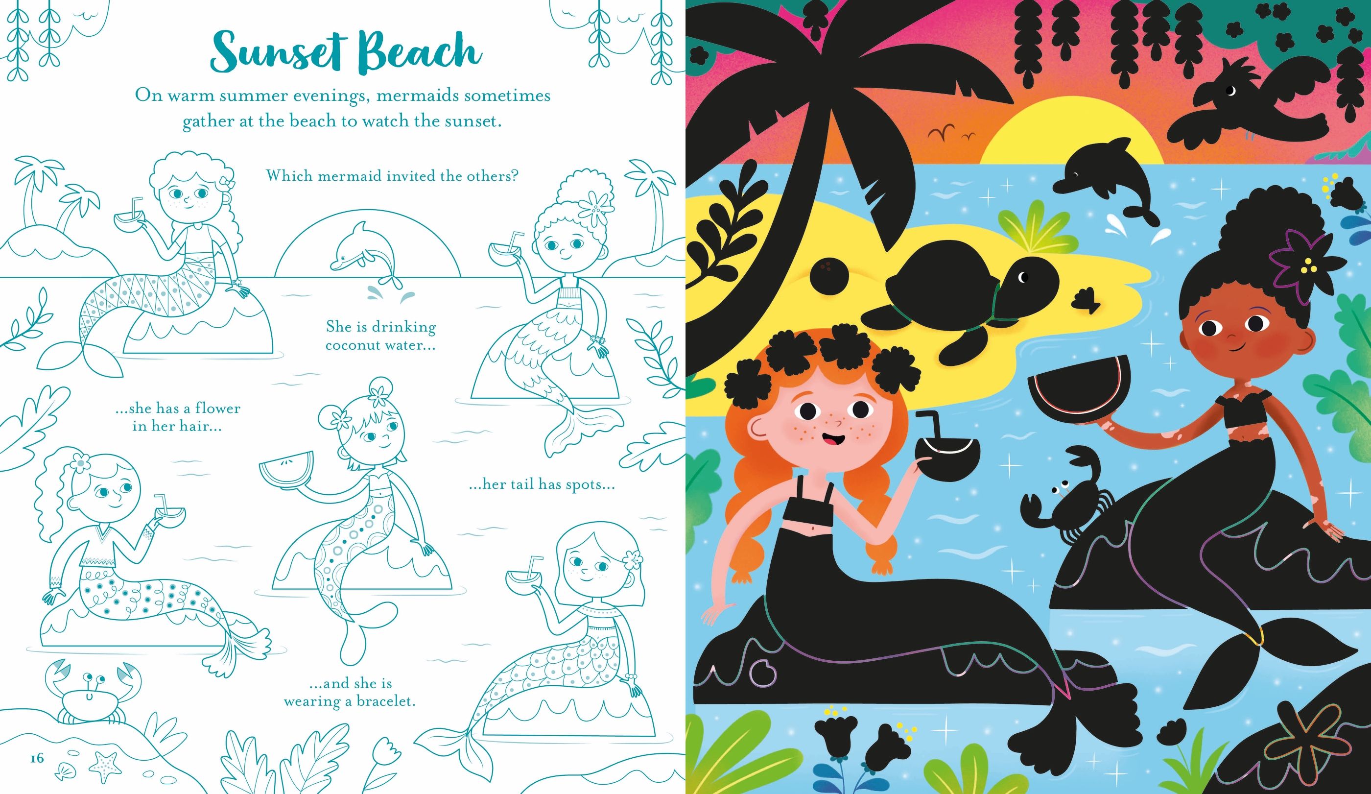 Carte de activitati cu Sirene Scratch Activities Mermaids, Usborne, +6 ani