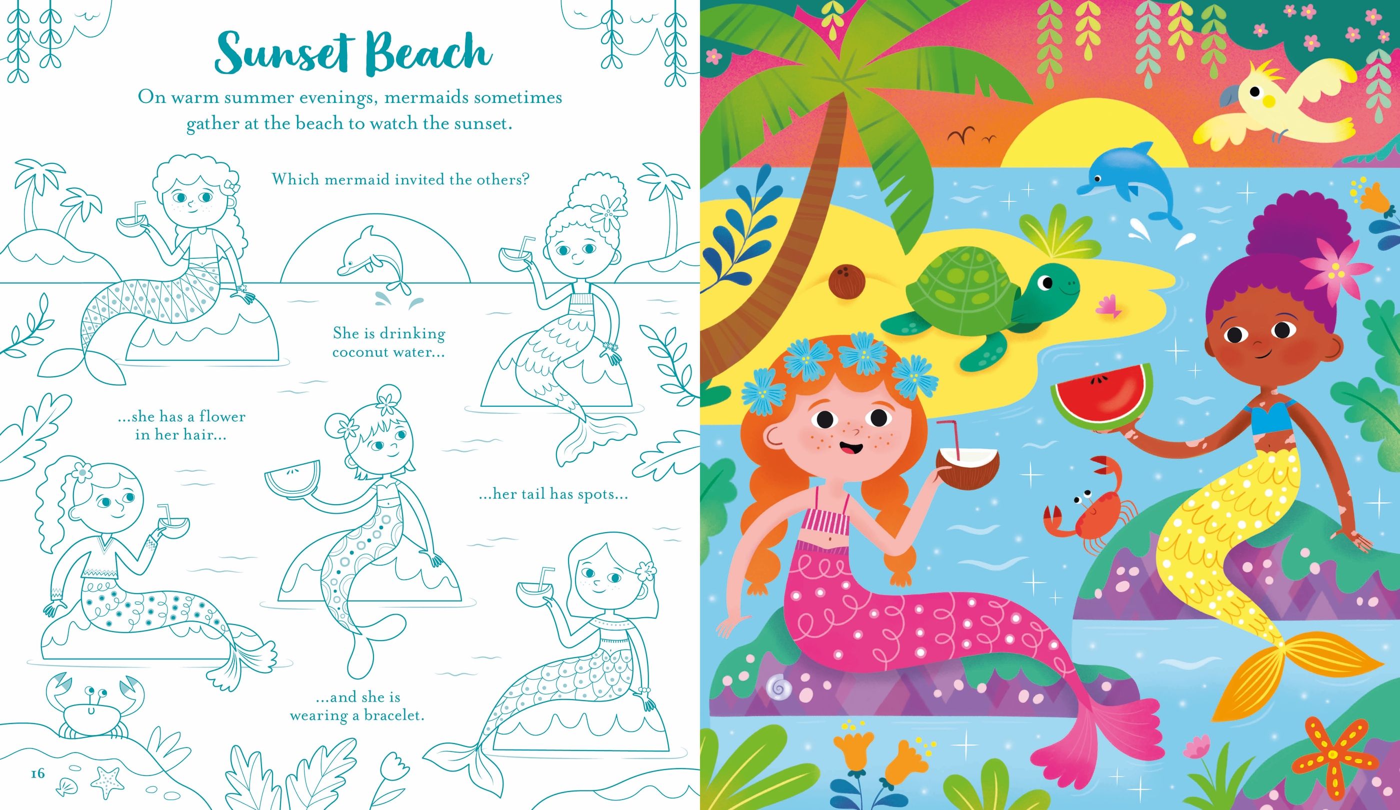 Carte de activitati cu Sirene Scratch Activities Mermaids, Usborne, +6 ani