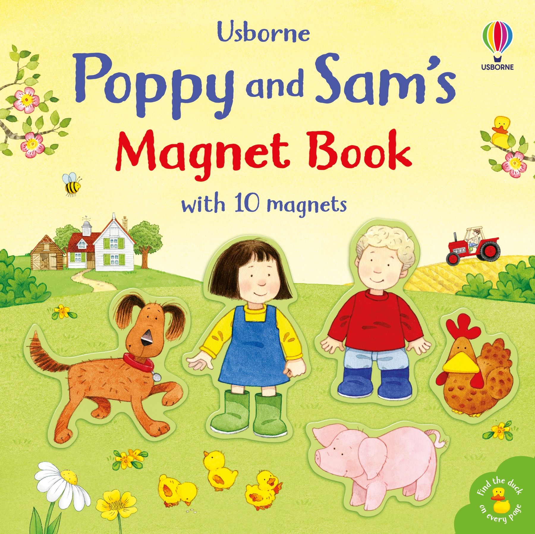 Carte interactiva cu magneti Poppy and Sam's Magnet Book, Usborne, +3 ani