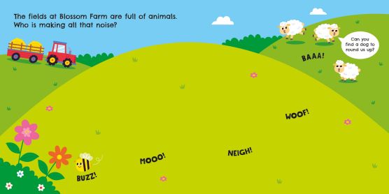 Carte interactiva cu magneti Farm Animals Magnet Book, Usborne, +3 ani
