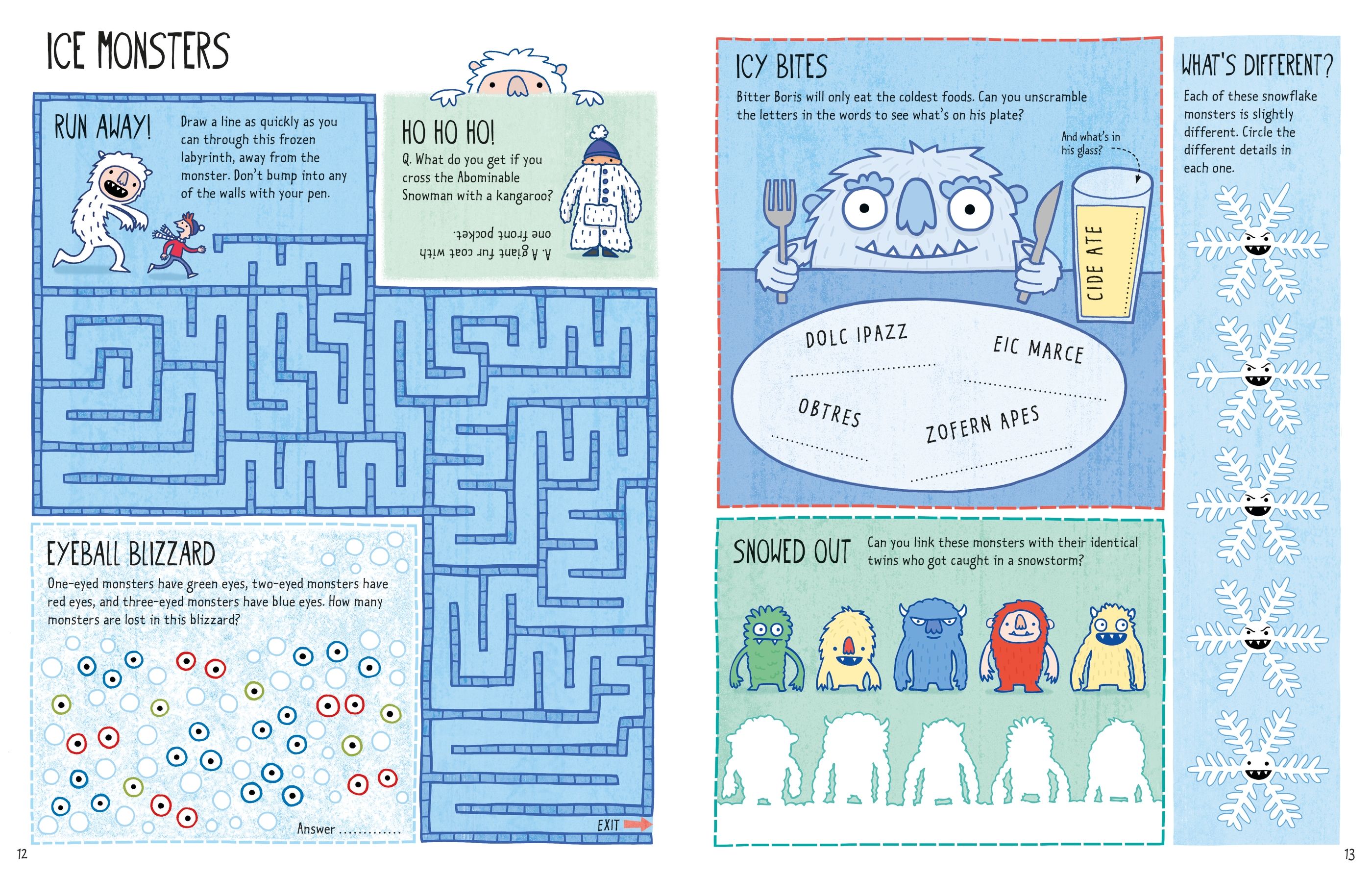 Carte de activitati de Crăciun, Christmas Activity Book, Usborne, +6 ani