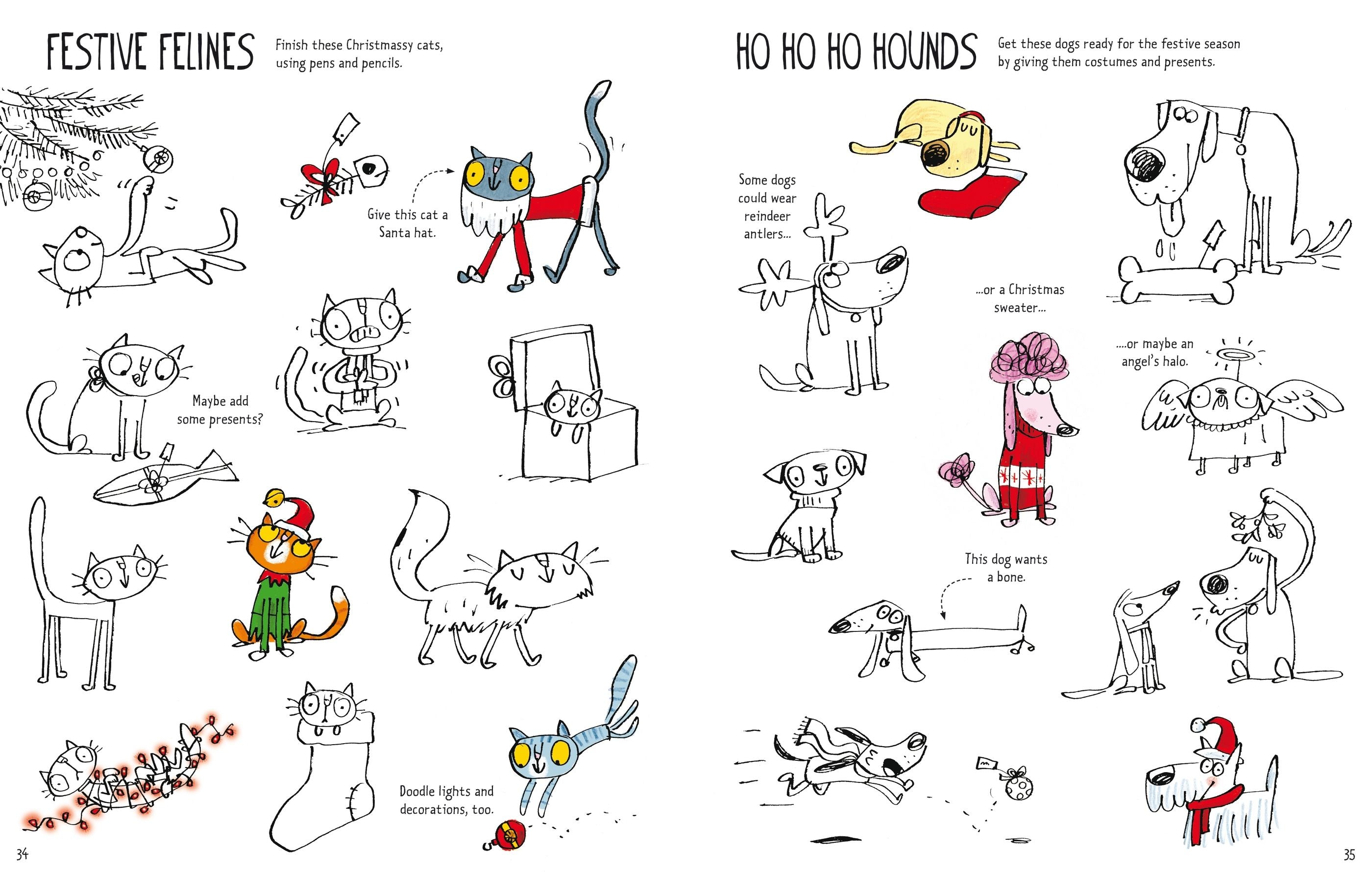 Carte de activitati de Crăciun, Christmas Activity Book, Usborne, +6 ani