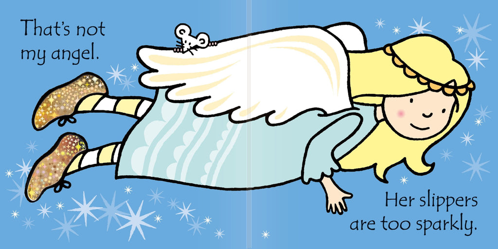 Carte senzoriala de Craciun Acela nu este ingerul meu..., Touchy-feely - That's not my angel…, Usborne, +3 luni