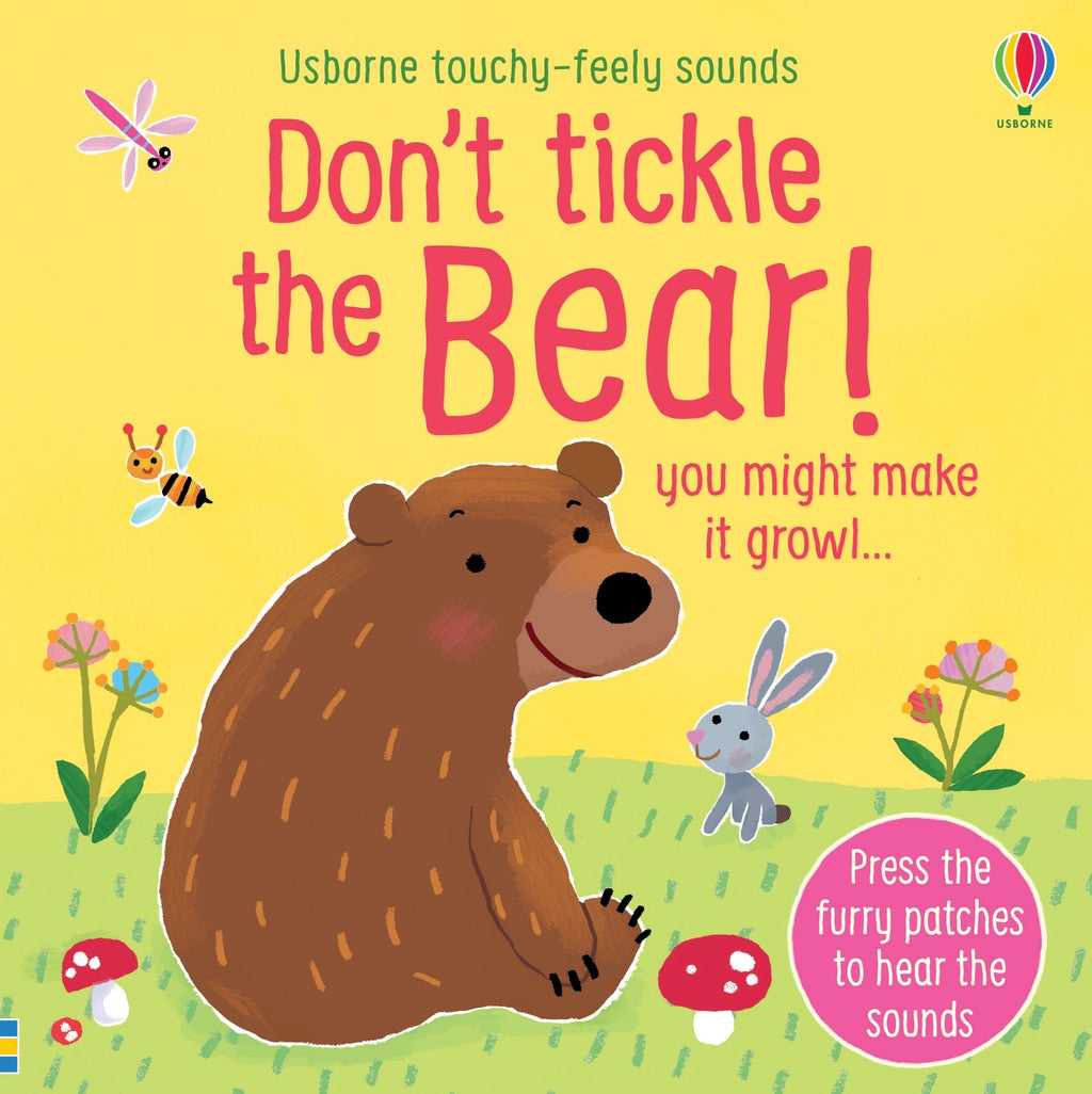 Carte senzoriala cu sunete "Don't Tickle the Bear", Usborne, +6 luni