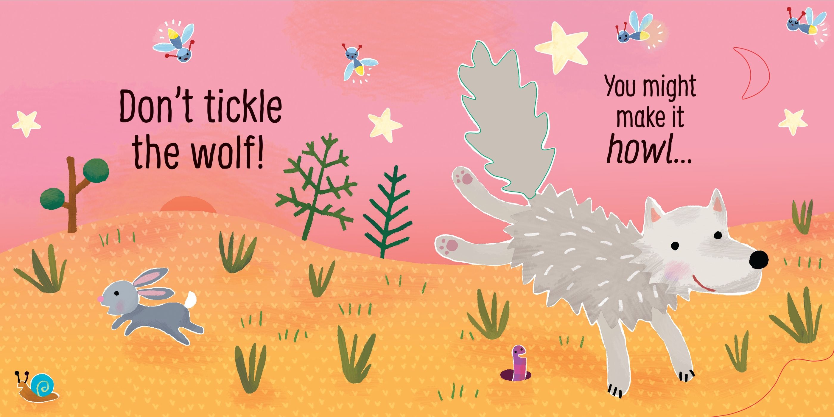Carte senzoriala cu sunete "Don't Tickle the Bear", Usborne, +6 luni