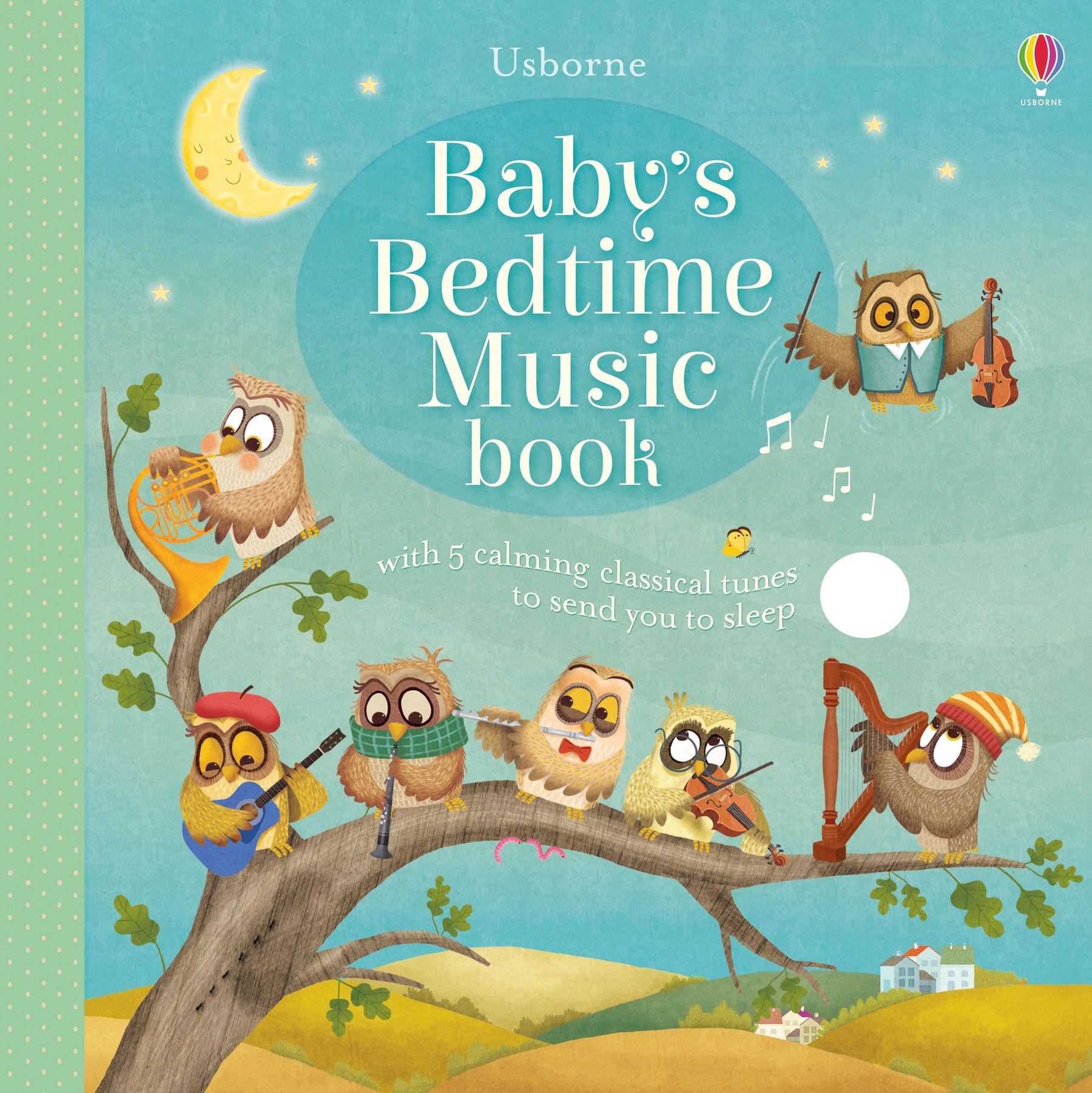 Cartea muzicala pentru somnul bebelusului Baby's Bedtime Music Book, Usborne, +0 luni