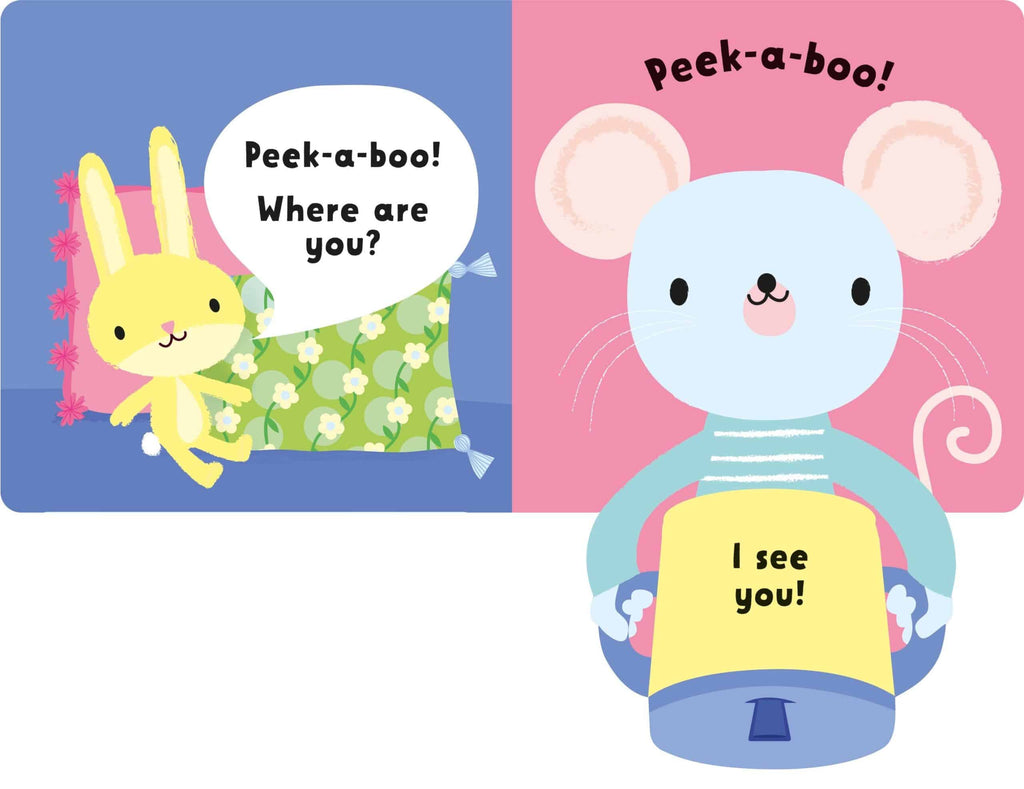 Carte cu clapete pentru copii - "Lift-the-flap Peek-a-boo At Bedtime", Usborne, +3 ani