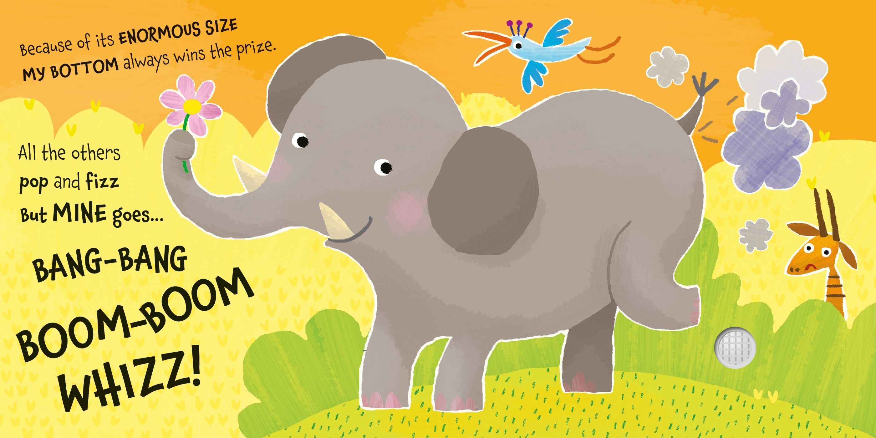 Carte cu sunete, Was That Your Bottom, Bear?, Usborne, +12 luni