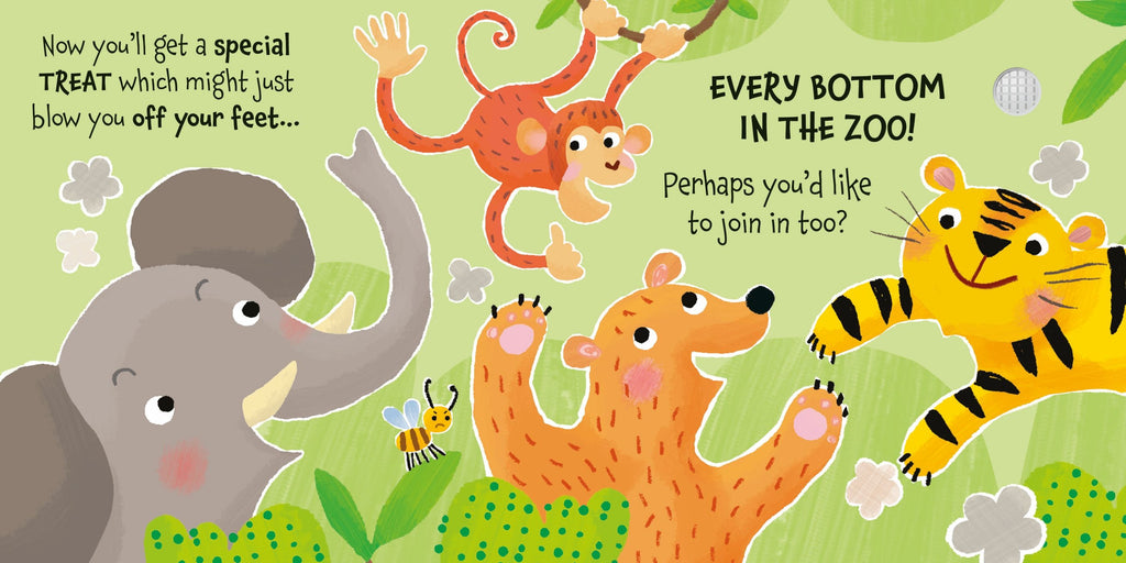 Carte cu sunete, Was That Your Bottom, Bear?, Usborne, +12 luni