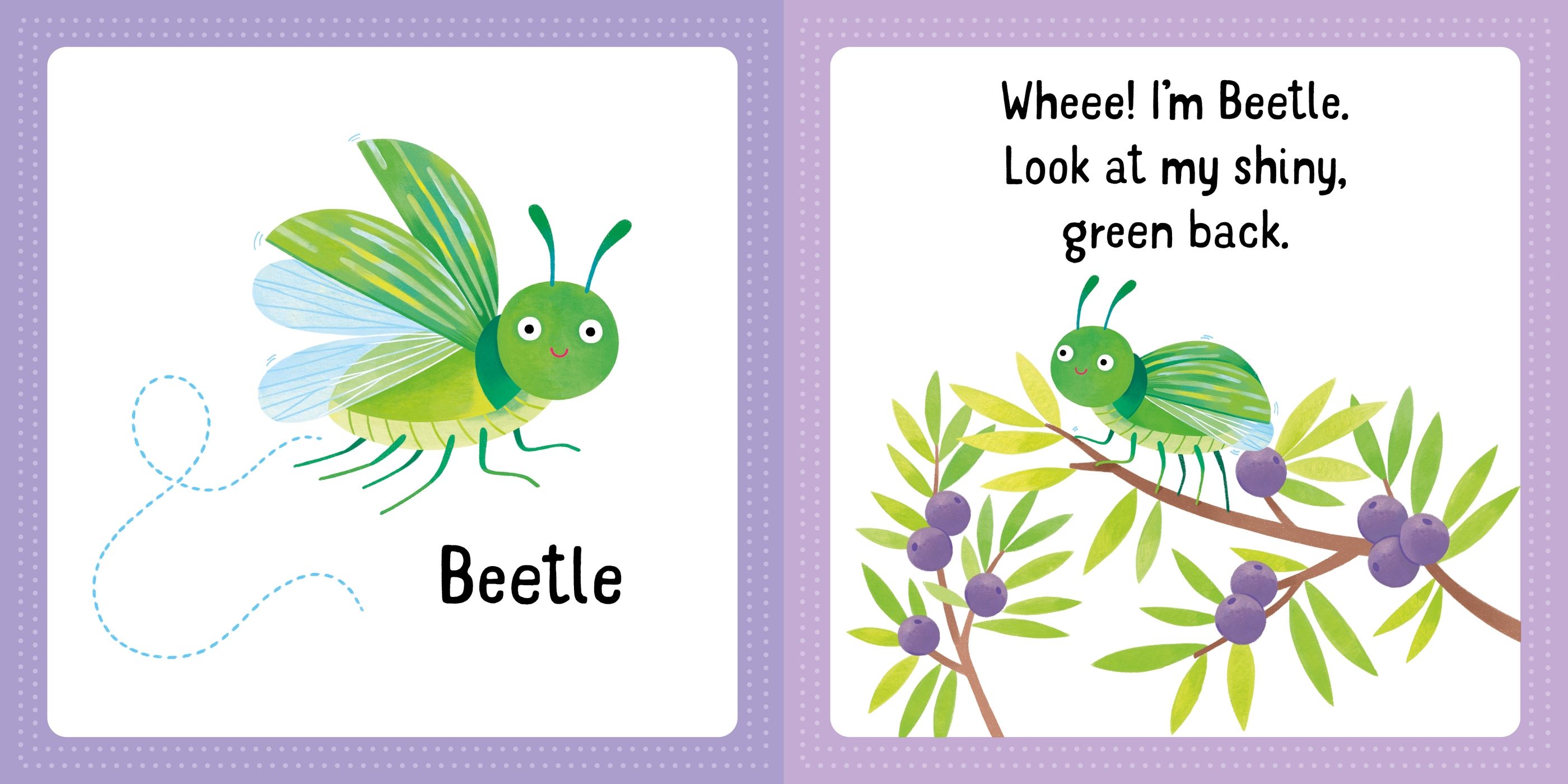 Carte educativa cu 8 puzzle-uri cu insecte, First Jigsaws and Book Bugs, Usborne, +2 ani