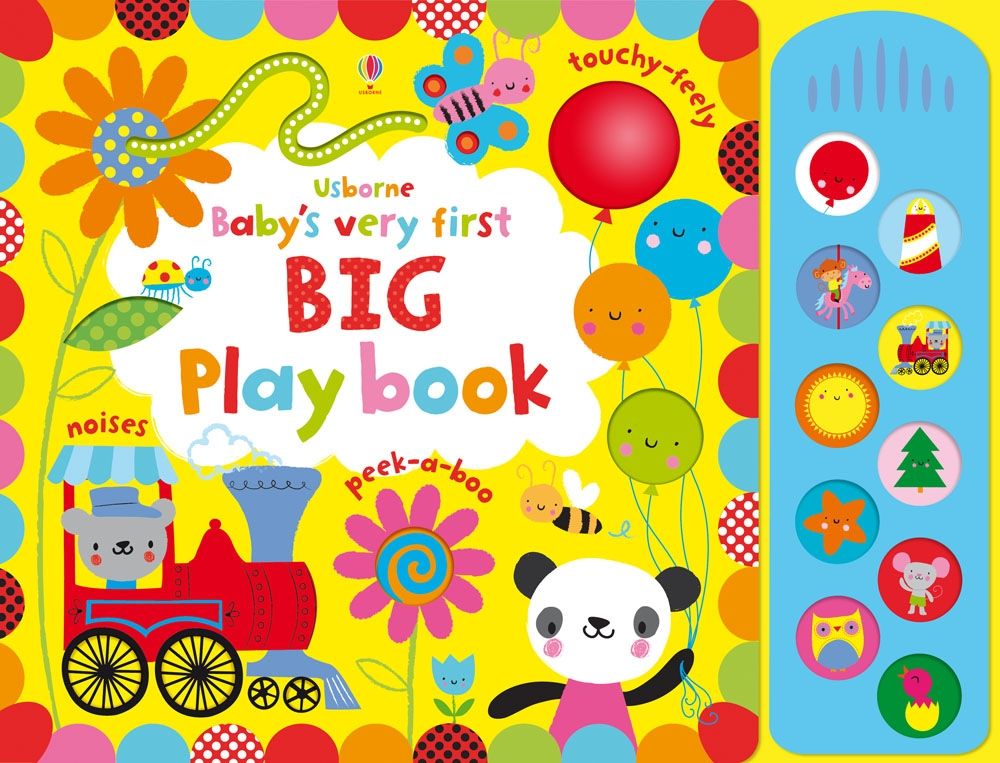 Carte interactiva Baby's Very First Big Playbook, Usborne, +0 luni