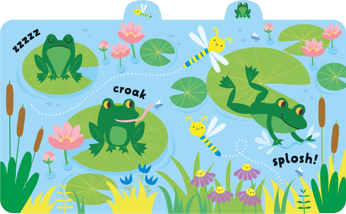 Carte interaciva cu sunete Baby's Very First Noisy Book Garden, Usborne, +10 luni