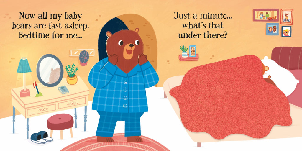 Carte senzoriala Bedtime for Baby Bears, Usborne, +6 luni