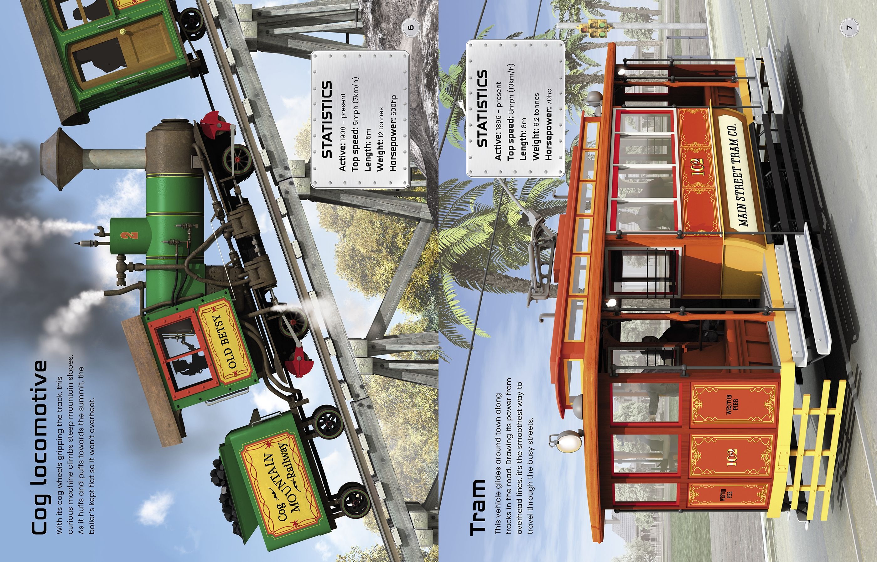 Carte cu stickere Build Your Own Trains Sticker Book, Usborne, +5 ani