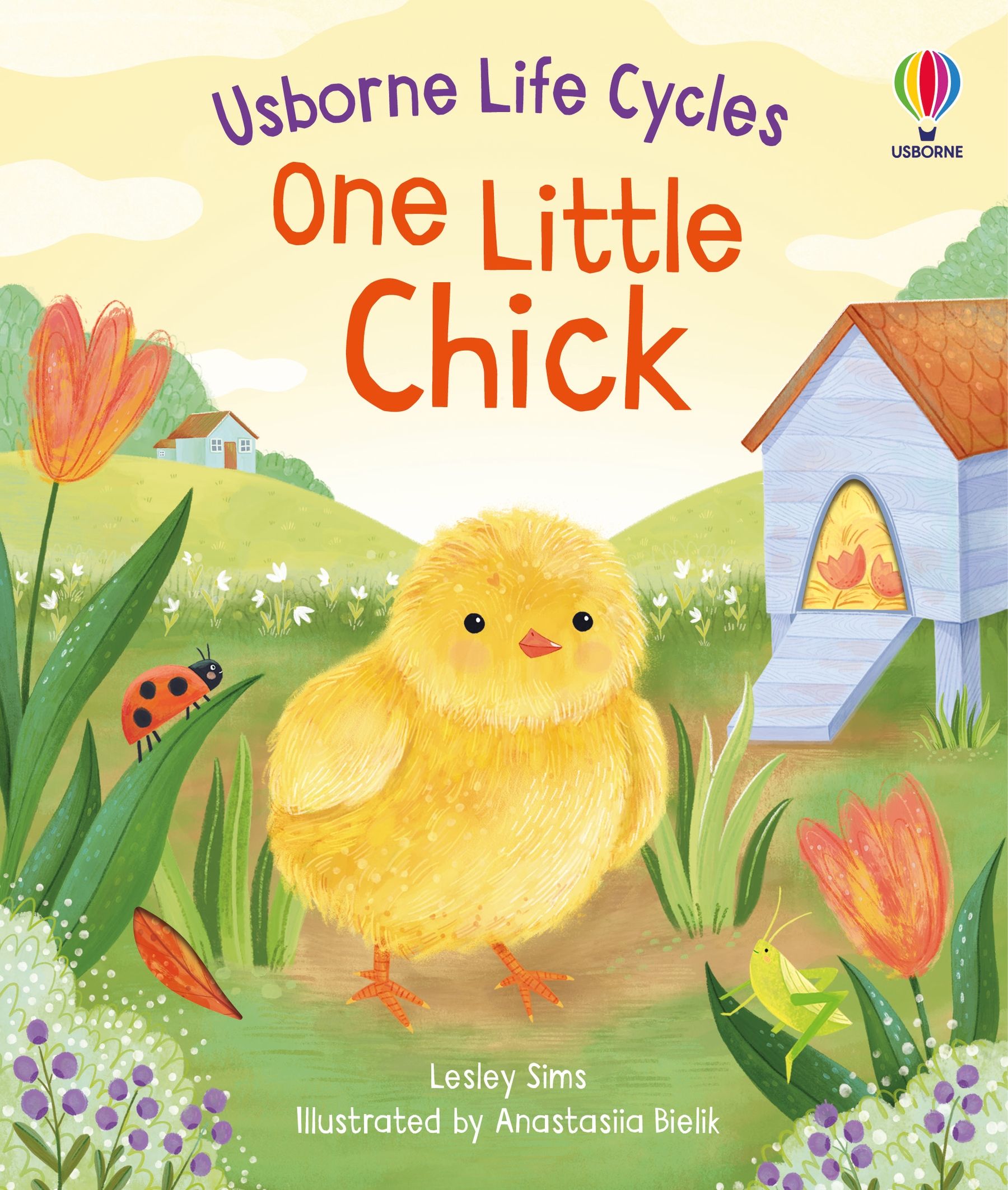 Carte cu decupaje One Little Chick, Life Cycles, Usborne, +2 ani