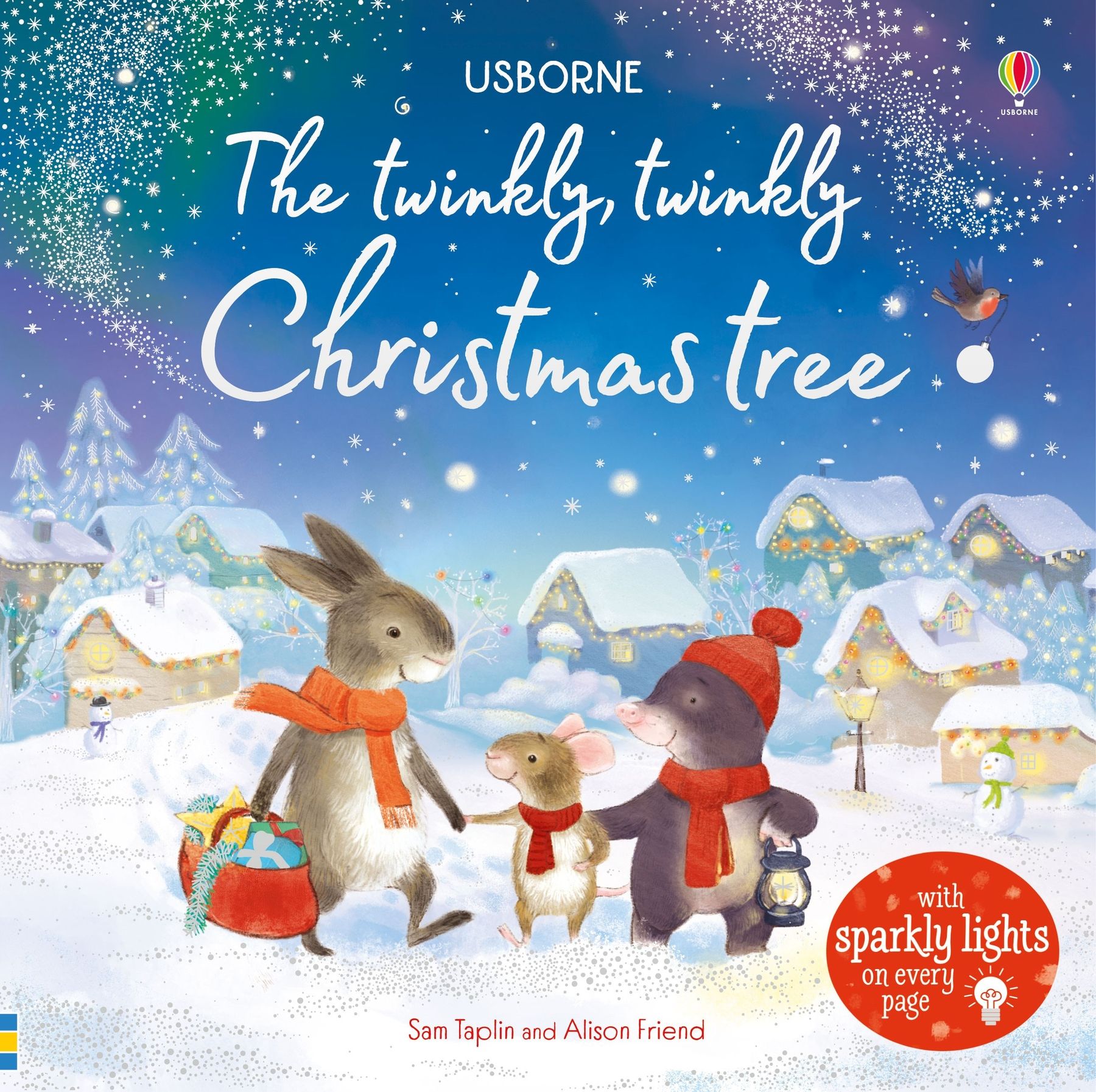 Carte interactiva cu luminite de Craciun - Twinkly Twinkly Christmas Tree, Usborne, +6 luni