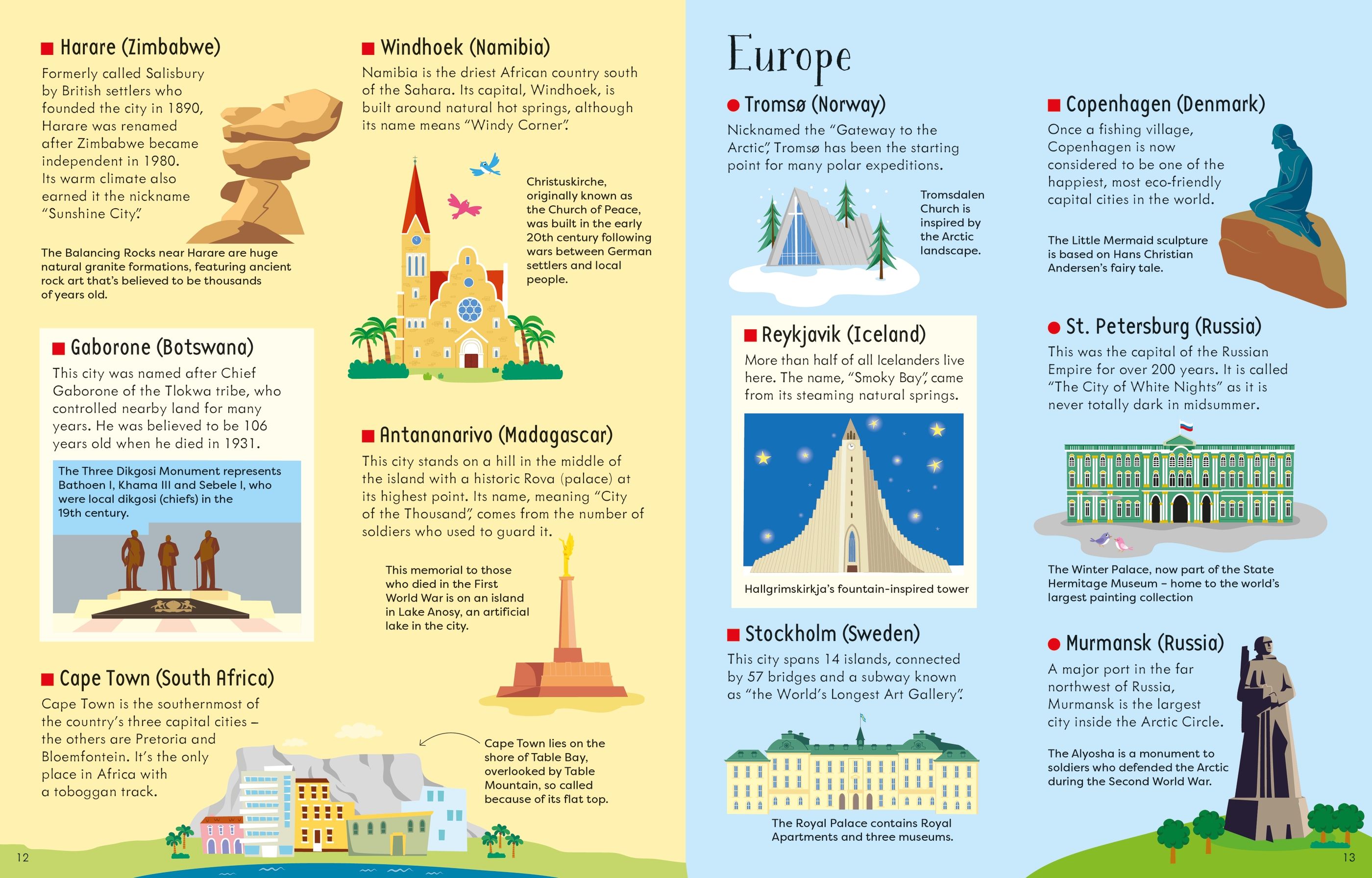 Carte cu puzzle Cities of the World, Usborne, +6 ani