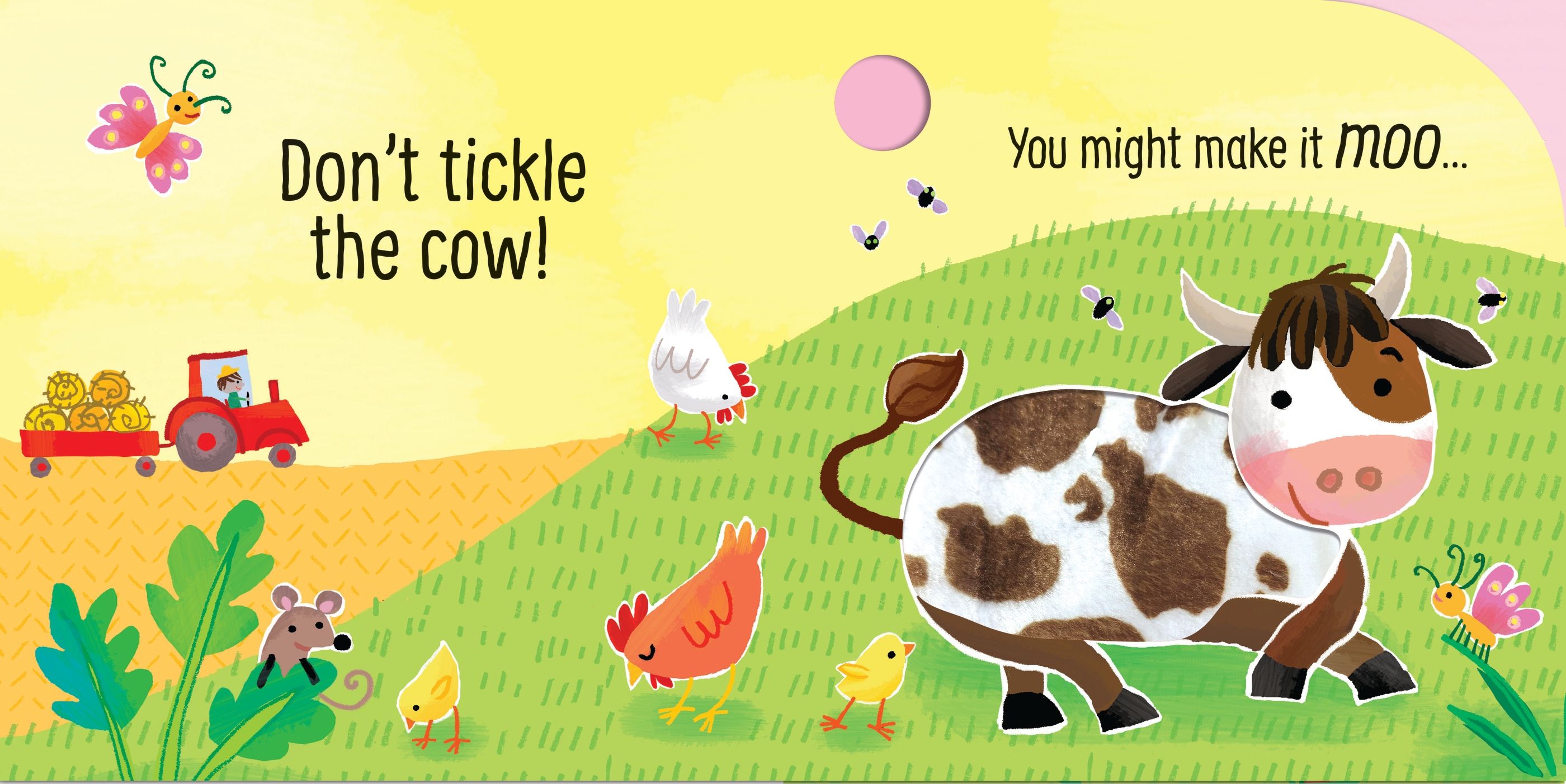 Cartea cu sunete Nu gadila vaca!, Don't Tickle the Cow!, Usborne, +6 luni