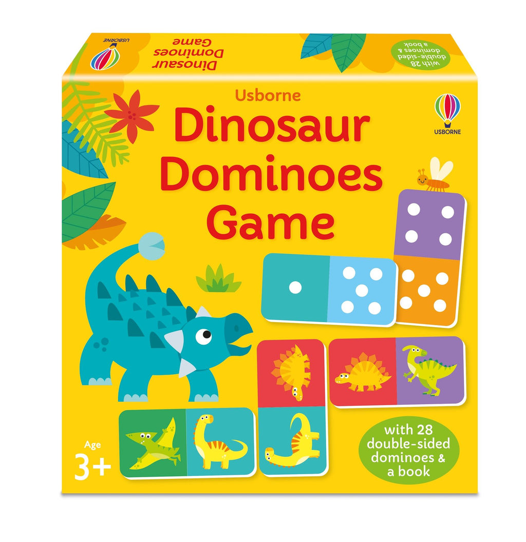 Joc de domino cu dinozauri Dinosaur Dominoes Game, Usborne, +3 ani