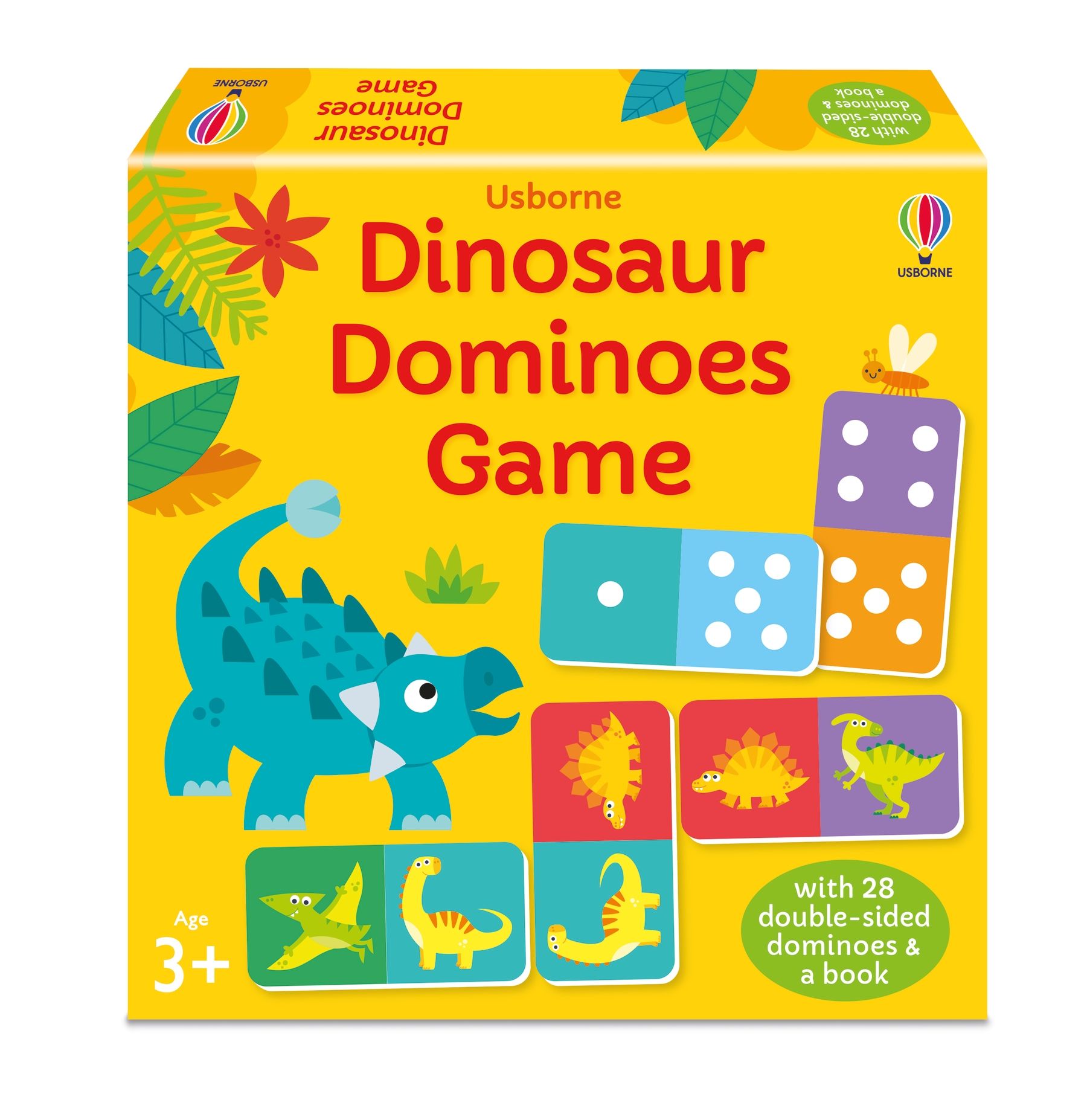 Joc de domino cu dinozauri Dinosaur Dominoes Game, Usborne, +3 ani