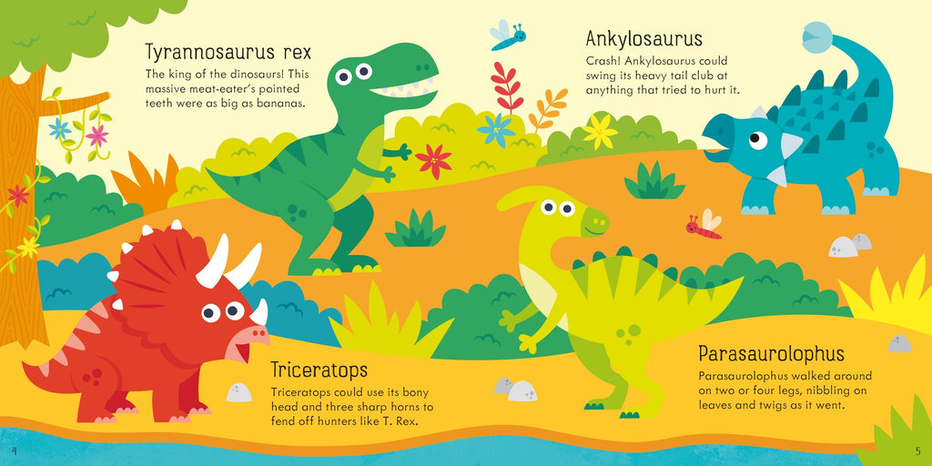 Joc de domino cu dinozauri Dinosaur Dominoes Game, Usborne, +3 ani