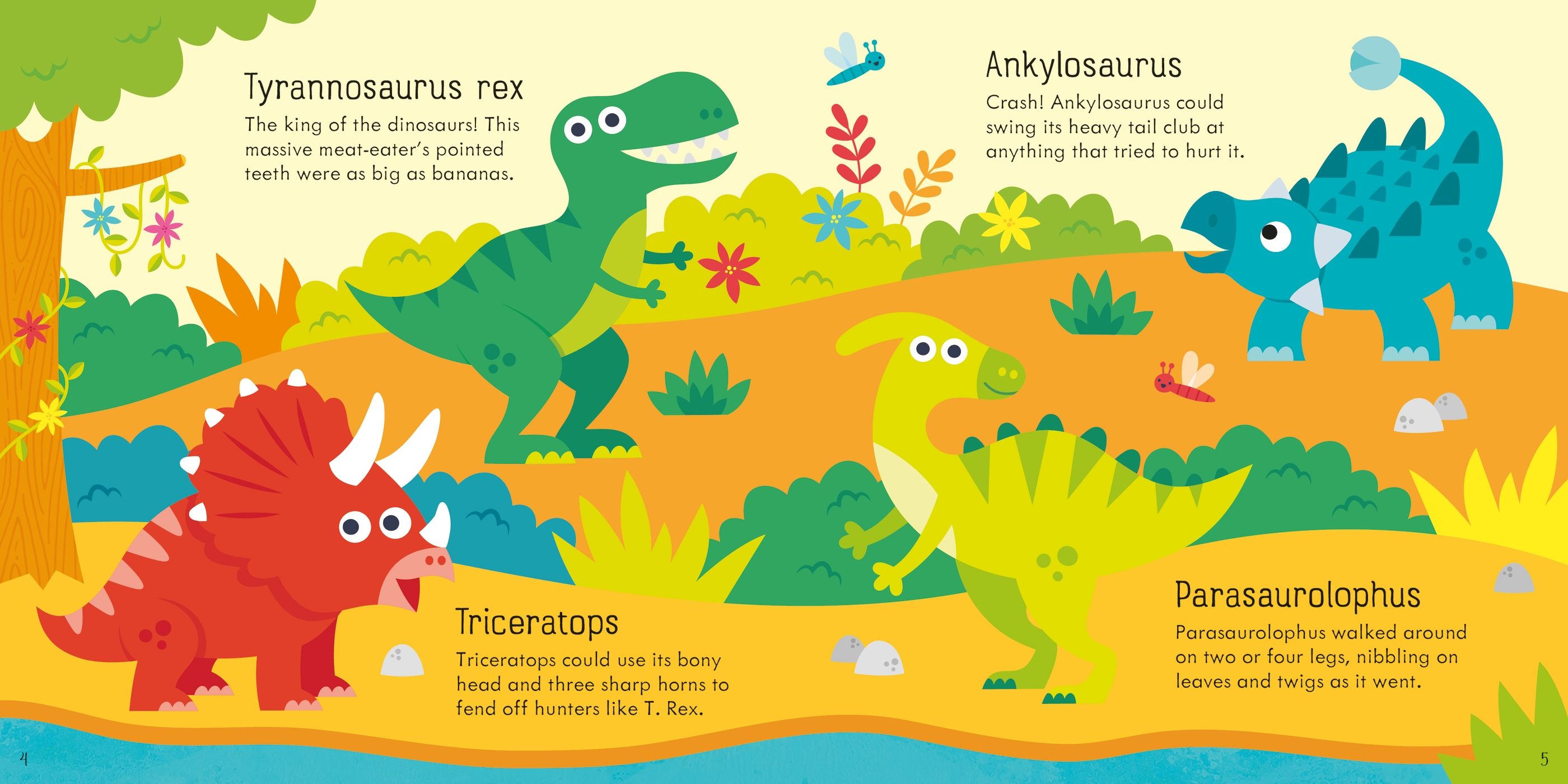 Joc de domino cu dinozauri Dinosaur Dominoes Game, Usborne, +3 ani