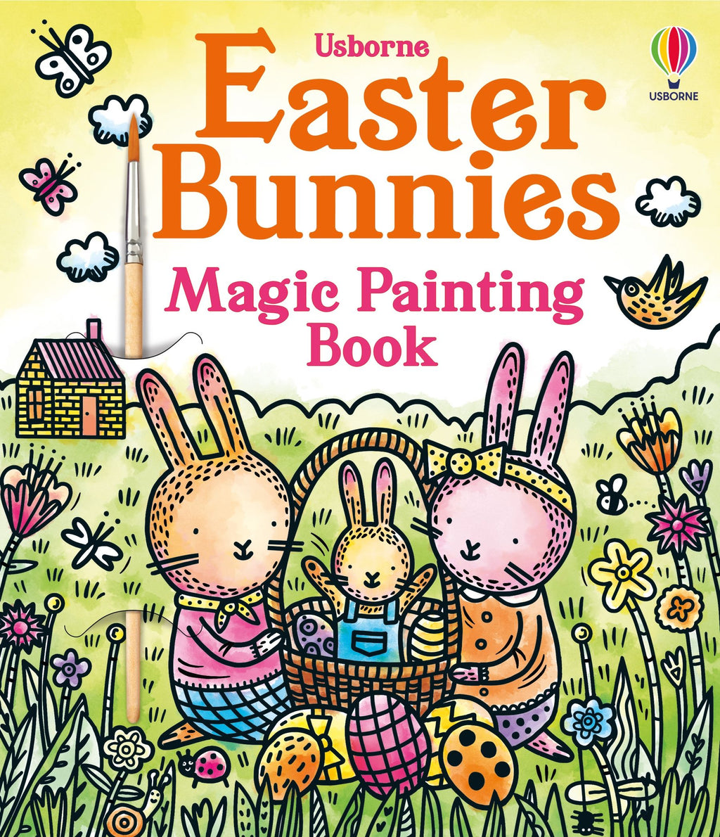 Carte de pictat cu apa Easter Bunnies Magic Painting Book, Usborne, +5 ani