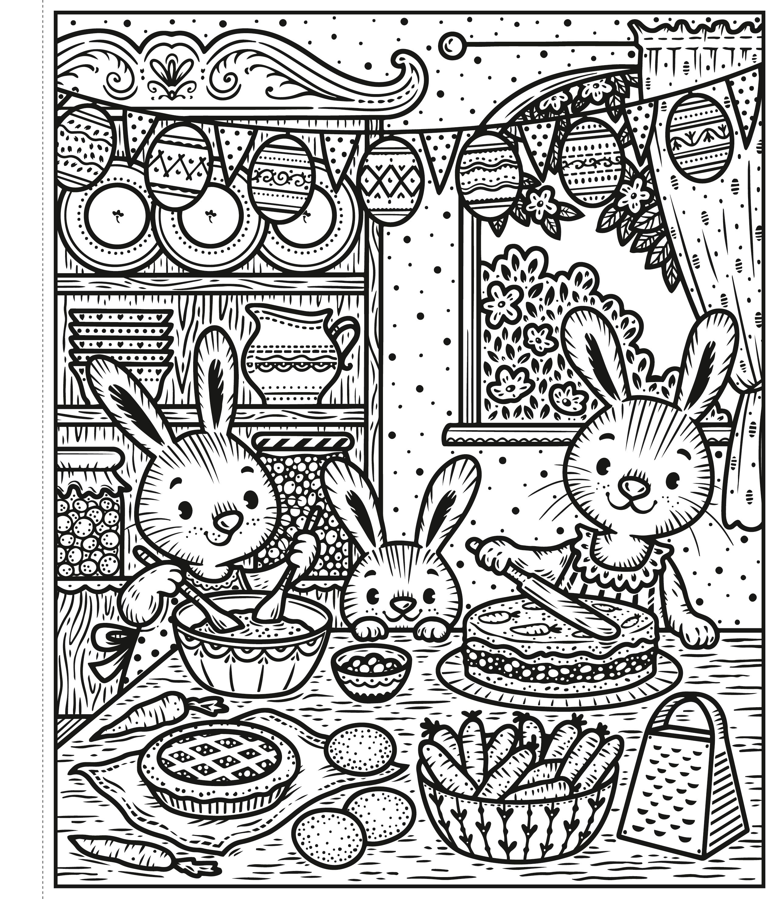 Carte de pictat cu apa Easter Magic Painting Book, Usborne, +5 ani