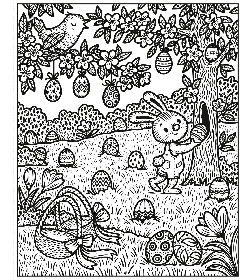 Carte de pictat cu apa Easter Magic Painting Book, Usborne, +5 ani