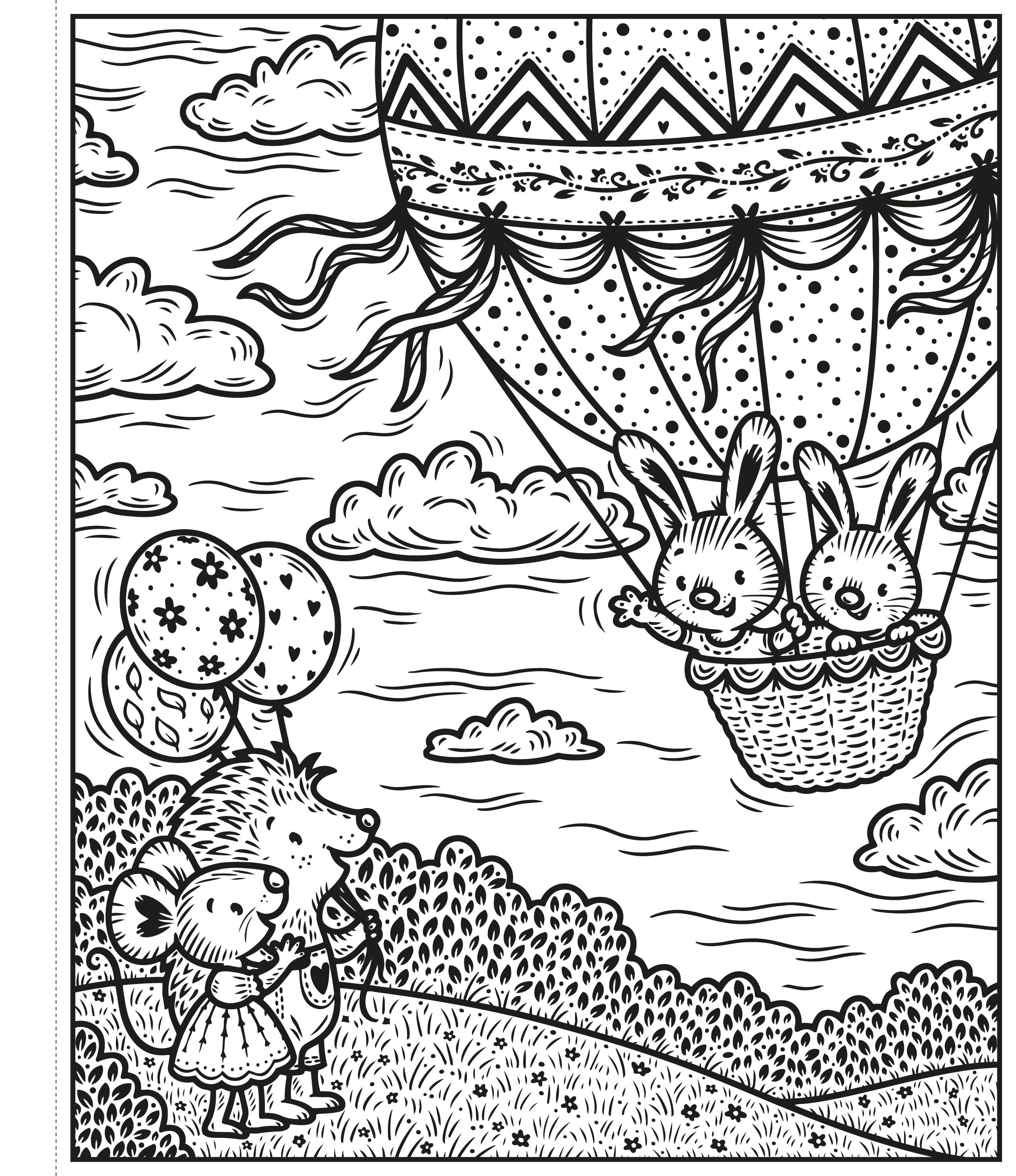 Carte de pictat cu apa Easter Magic Painting Book, Usborne, +5 ani