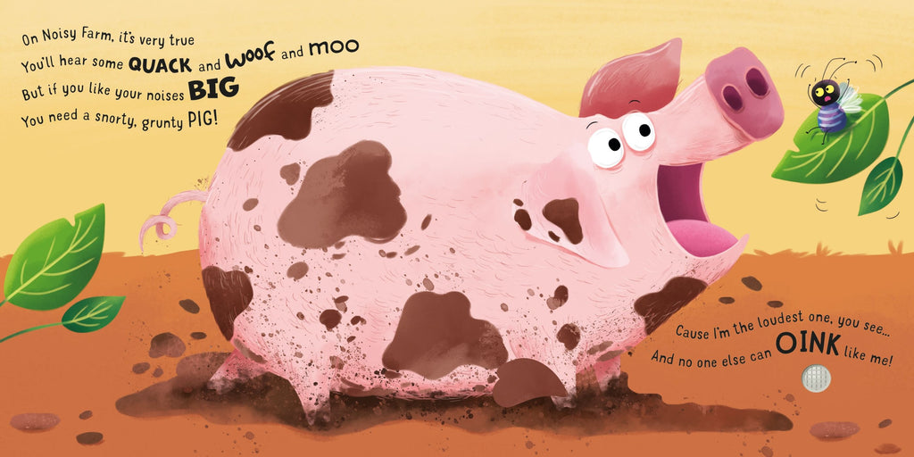 Carte interactiva cu sunete si pop-up: Cine este cel mai galagios la ferma?, Who's the Loudest on the Farm?, Usborne, +12 luni