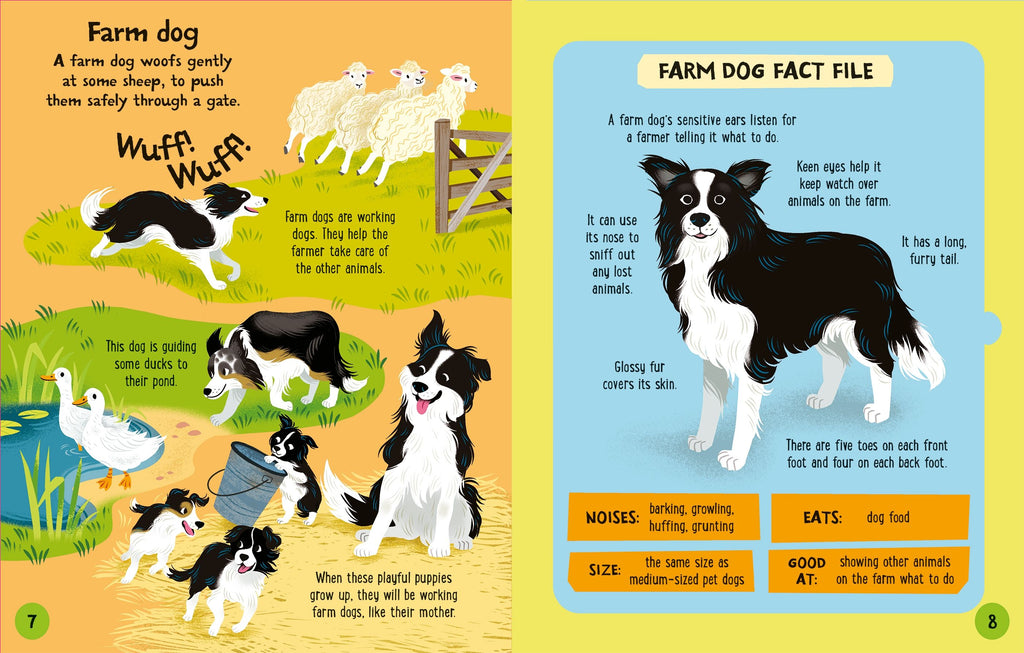 Carte interactiva de asamblat 3D, Animalele de la fermă, colectia "Slot-together", Usborne, +4 ani